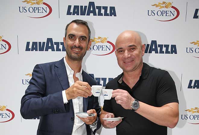 Andre Agassi ist Lavazza Markenboschafter